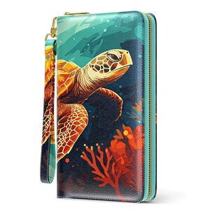 1600 Wallet, RFID Wristlet Wallets , Cute Clutch Purses, Large Leather
